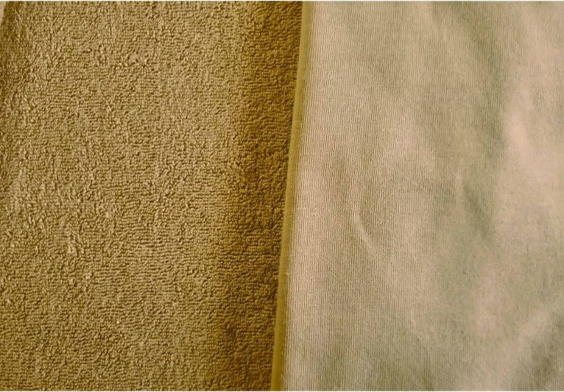 froté,jersey detail